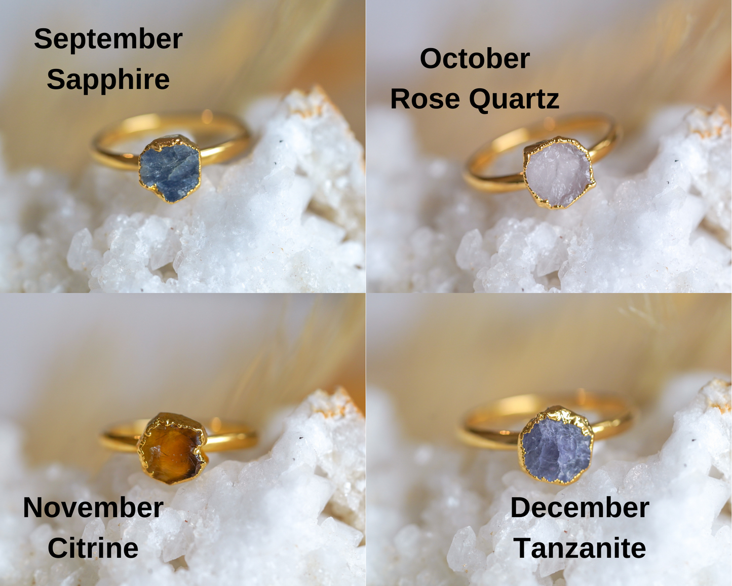 Raw Gemstone Ring