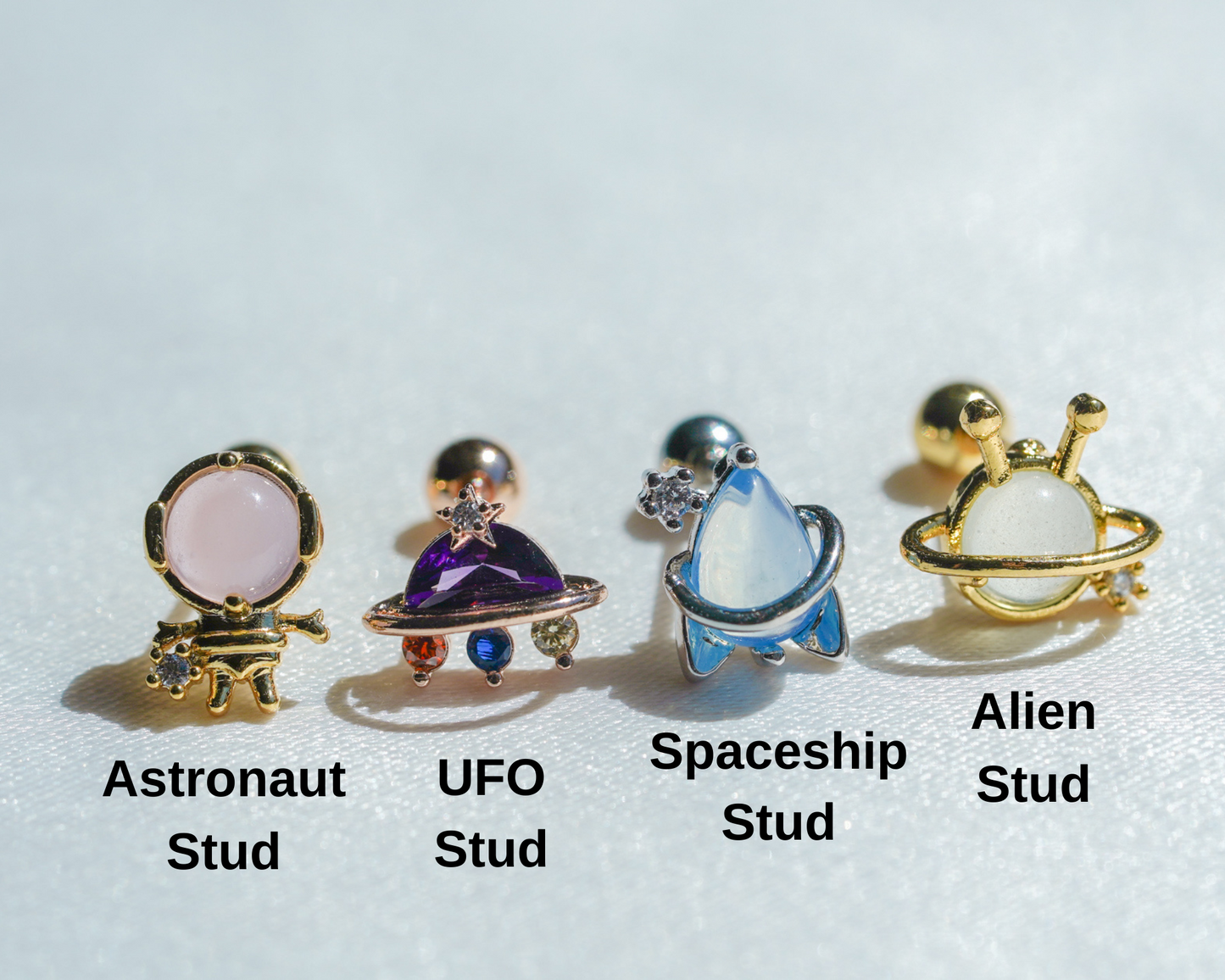 Space Theme Crystal Earrings