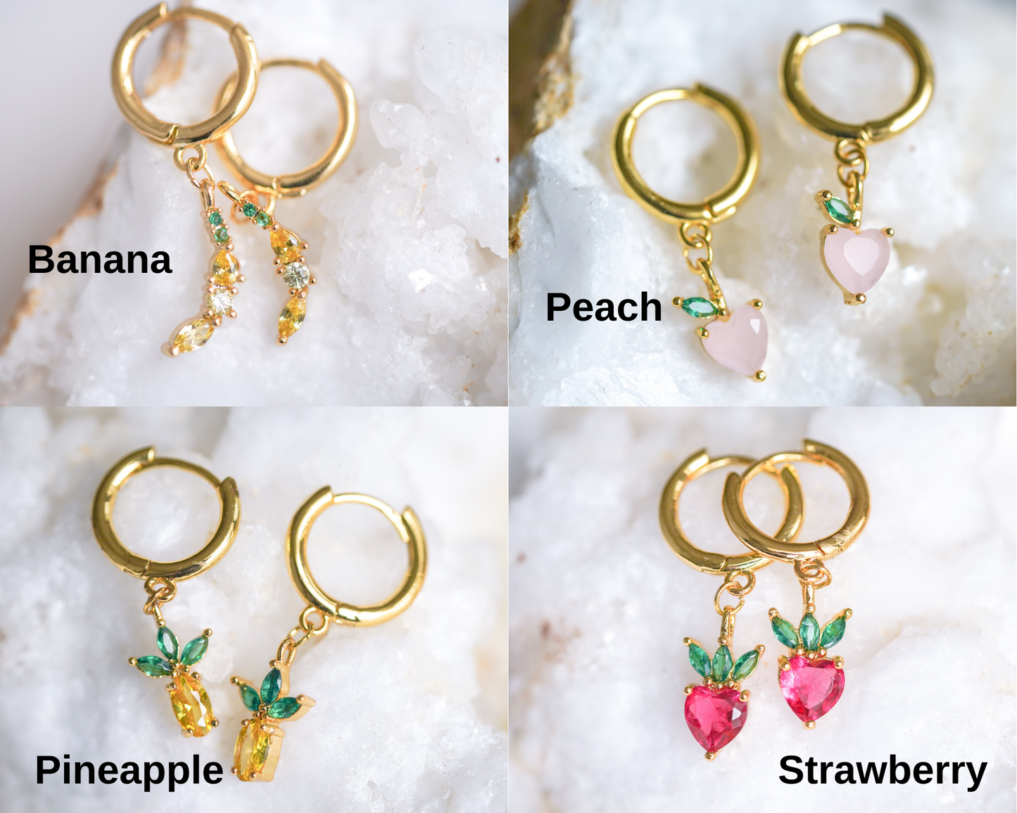 Fruit Crystal Earrings