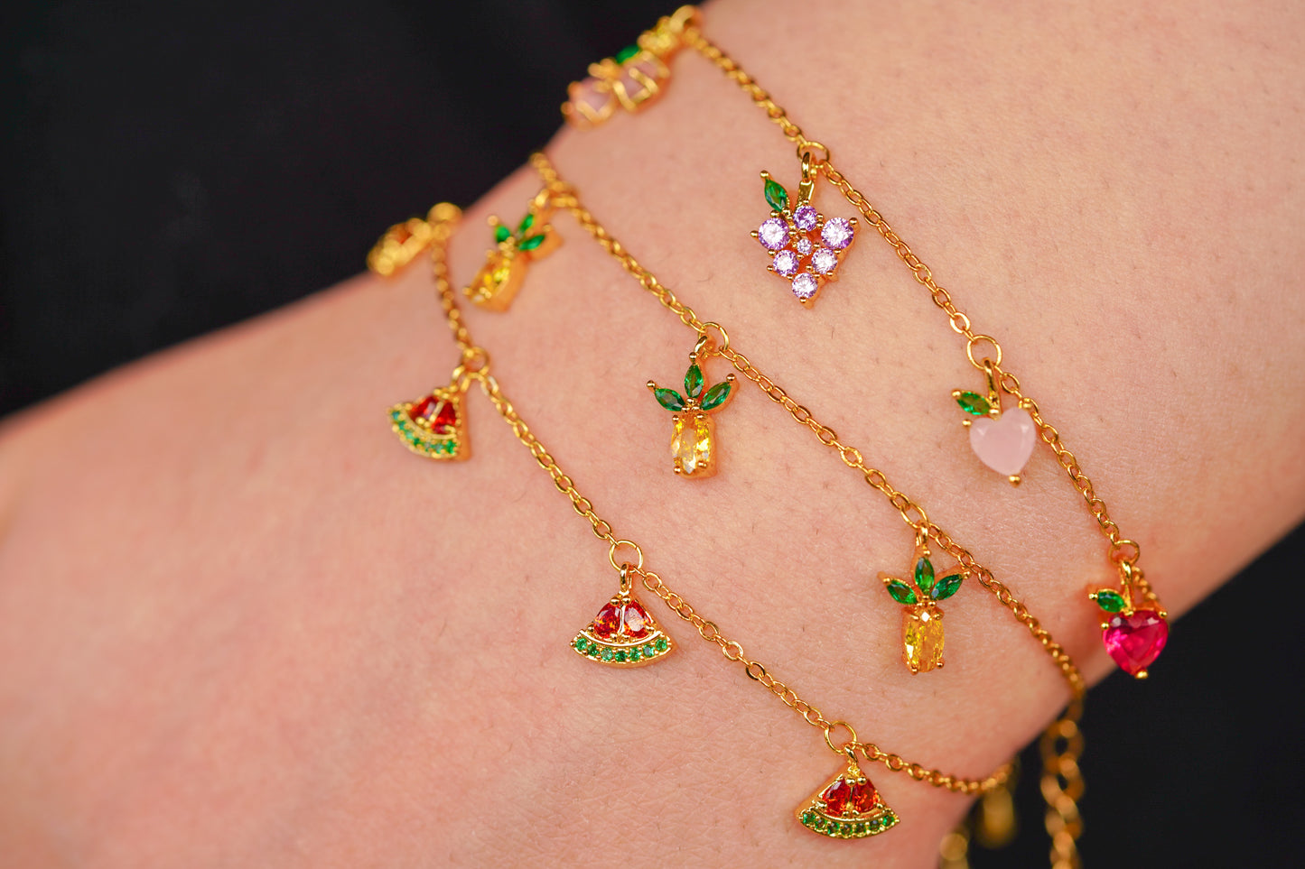 Fruit Crystal Bracelet