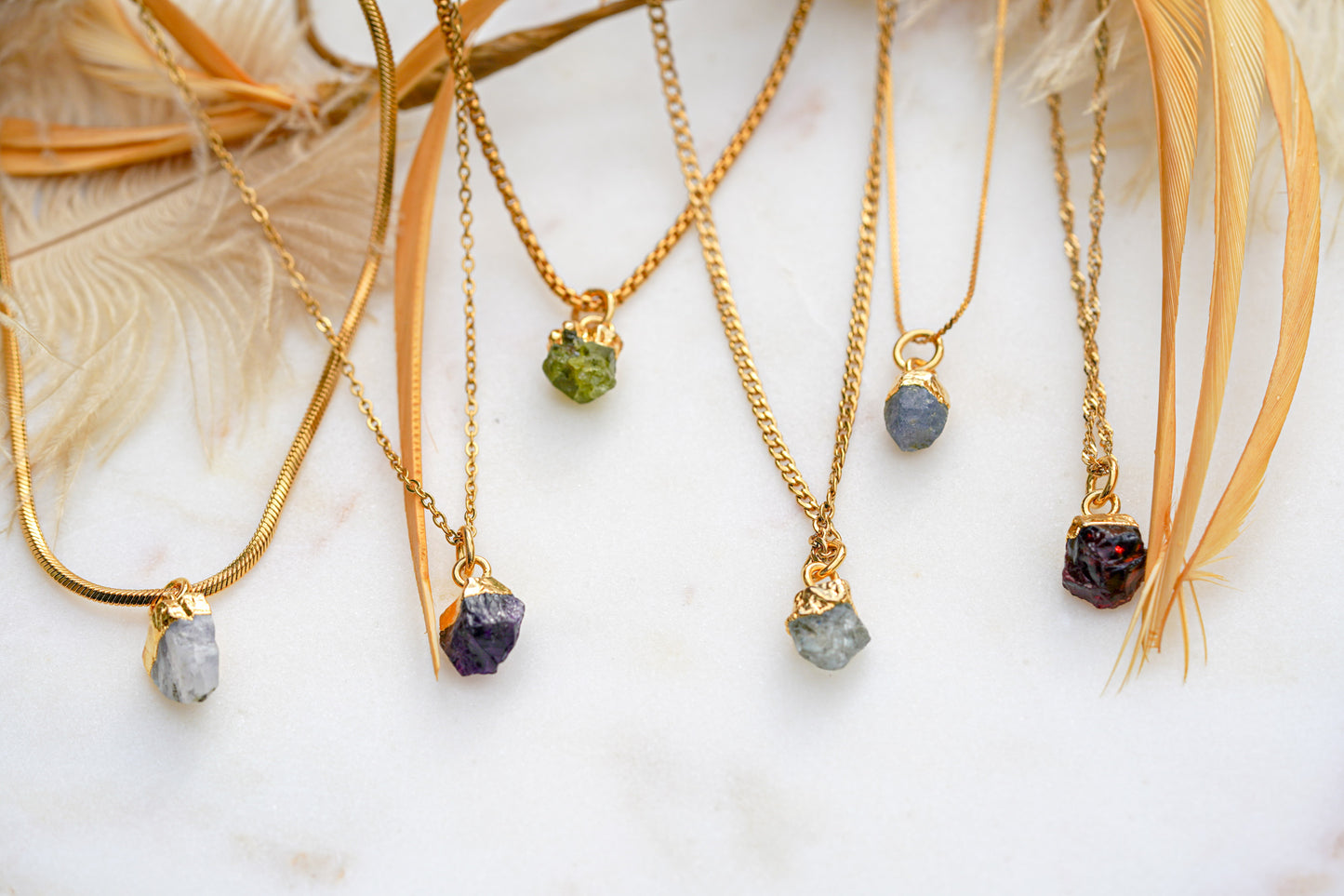 Raw Gemstone Necklace