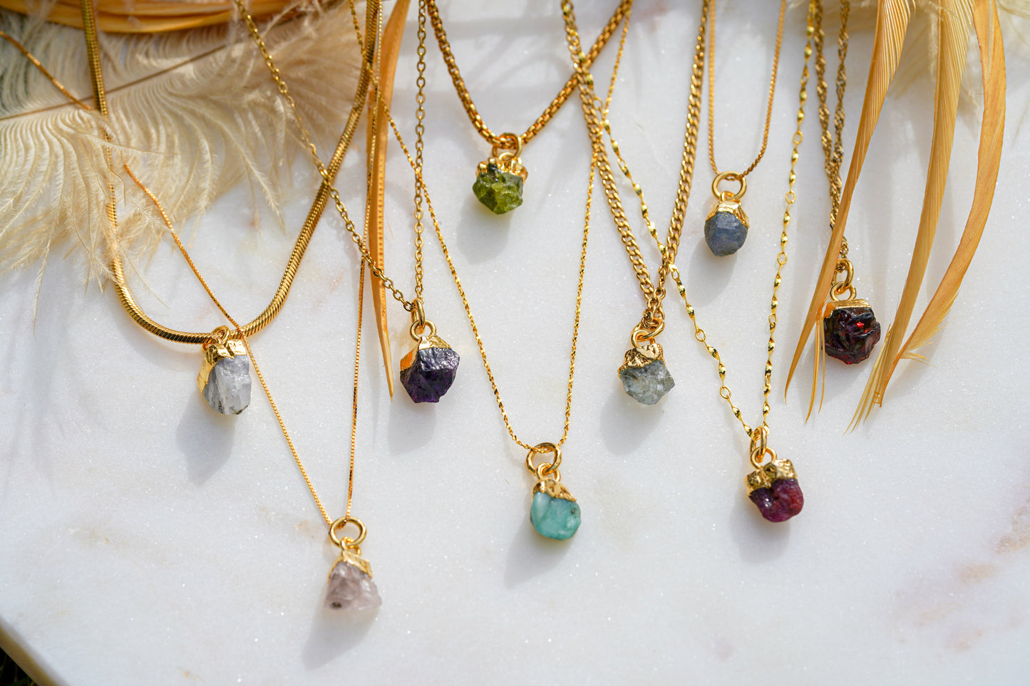 Raw Gemstone Necklace