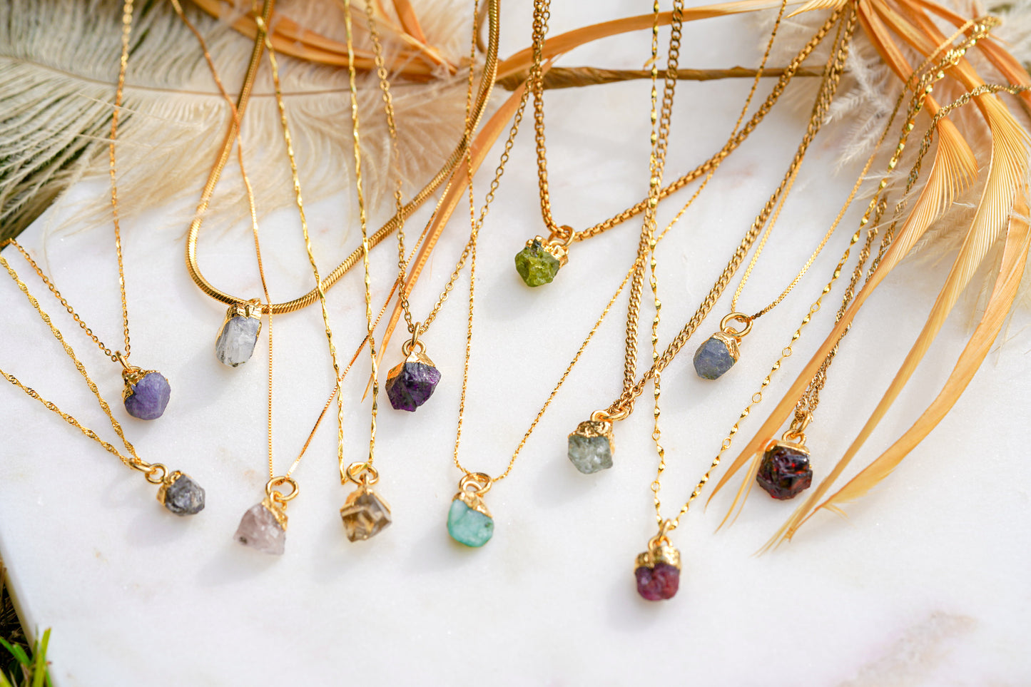 Raw Gemstone Necklace