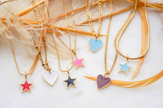 Star and Heart Necklace