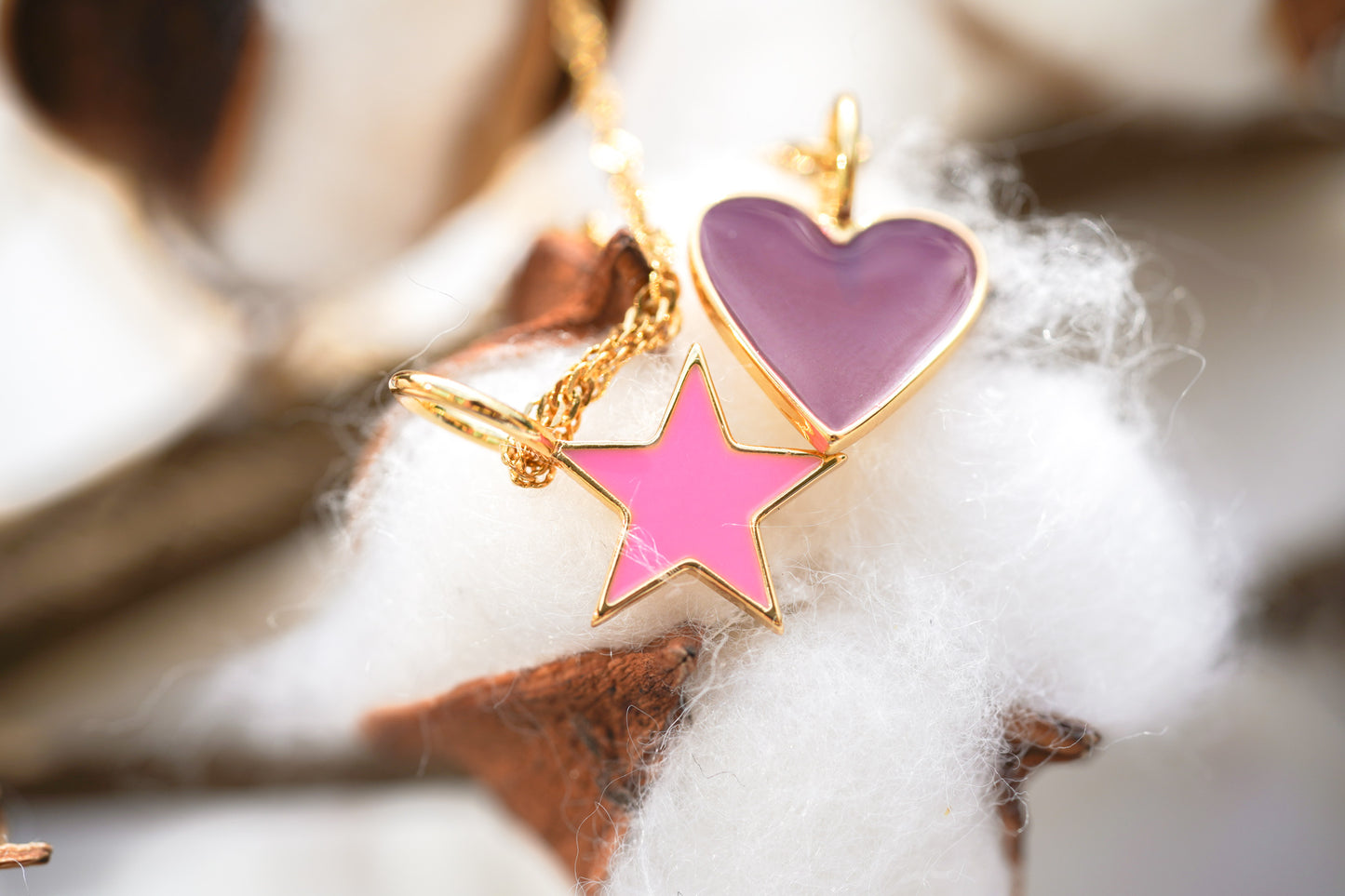 Star and Heart Necklace