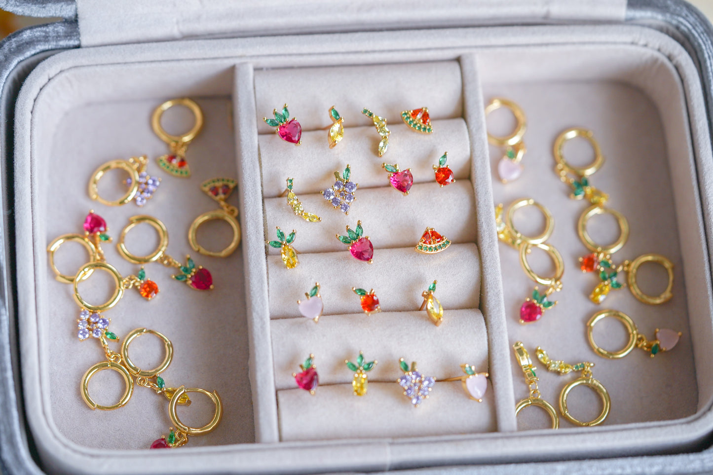 Fruit Crystal Earrings