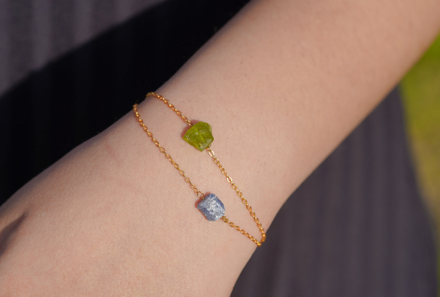 Raw Gemstone Bracelet