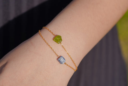 Raw Gemstone Bracelet